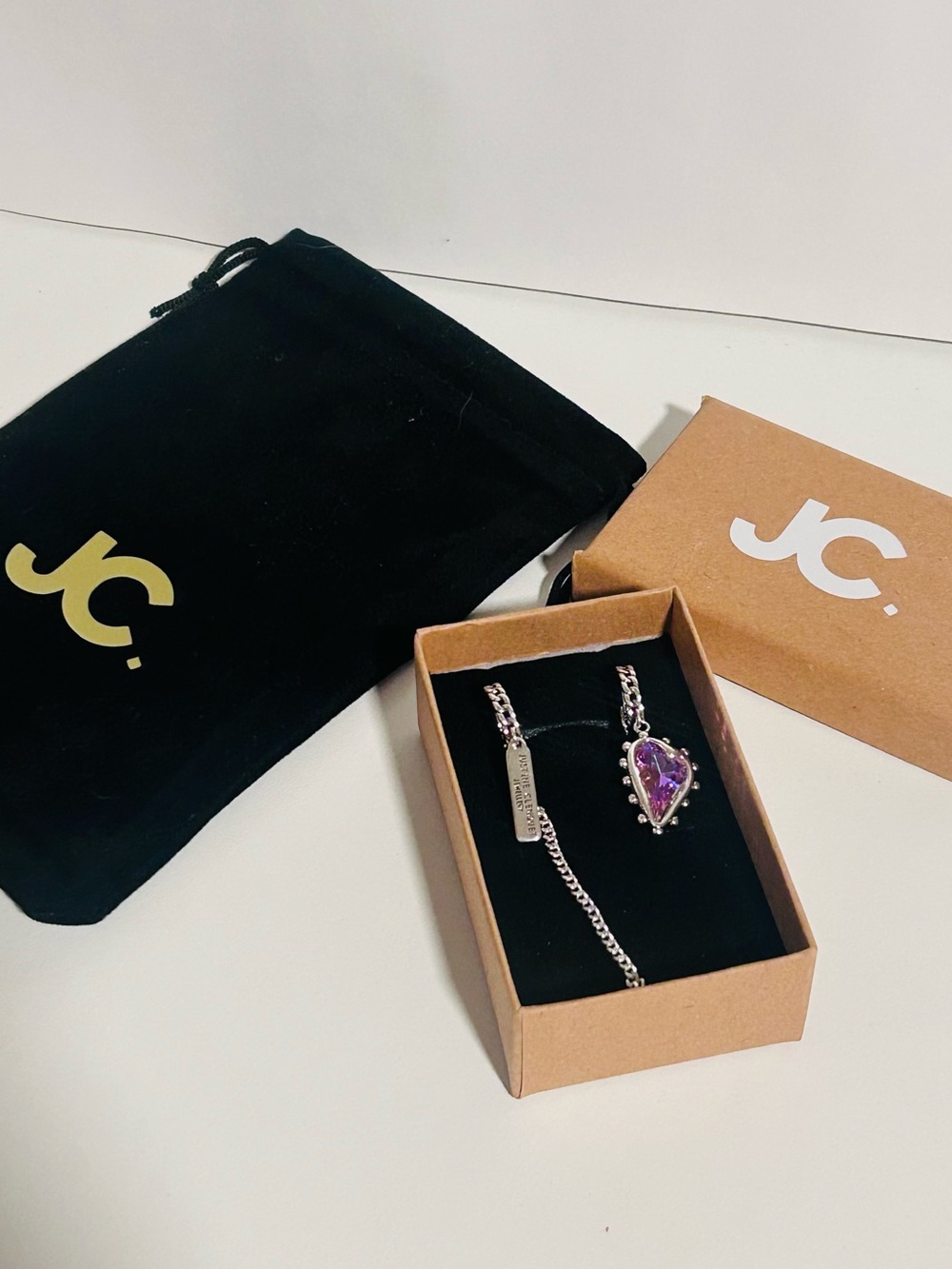 Vintage Justine Clenquet s925 Silver gemstone hoop earrings